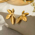 Golden Bloom Statement Earrings