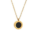 Round Romain Necklace Gold